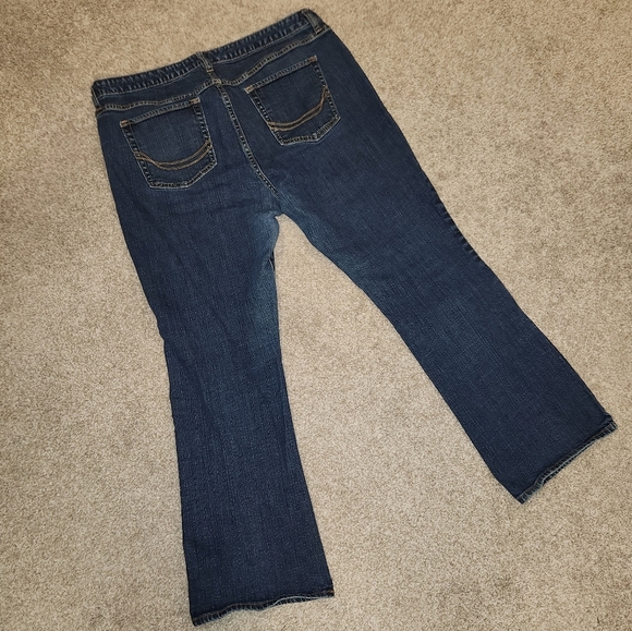 Old Navy Women's Boot Cut Jeans - Dark Blue - Picture 3 of 3